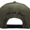 Fresh Green Corduroy & Black Suede Hat - Image 2