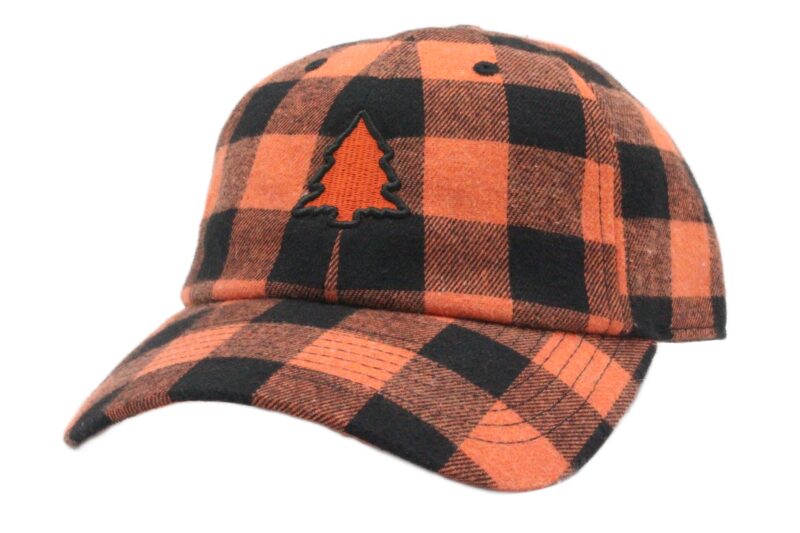 Fresh Orange Plaid Dad Hat