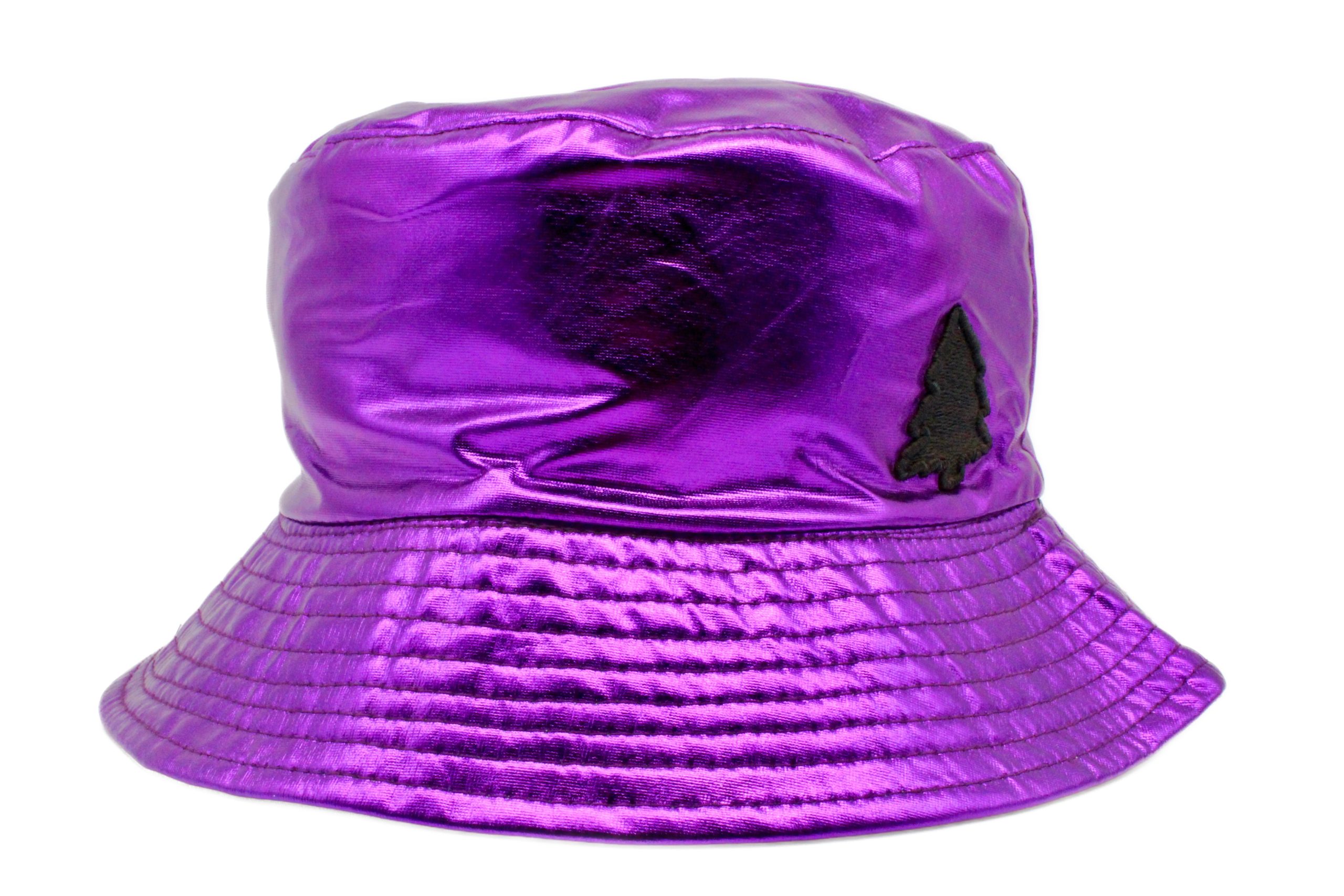 Purple Metallic Bucket Hat