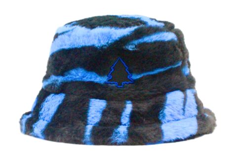 Blue Tiger Fuzzy Bucket Hat