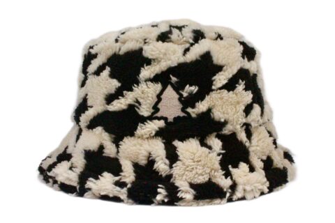Black Plush Fuzzy Bucket Hat