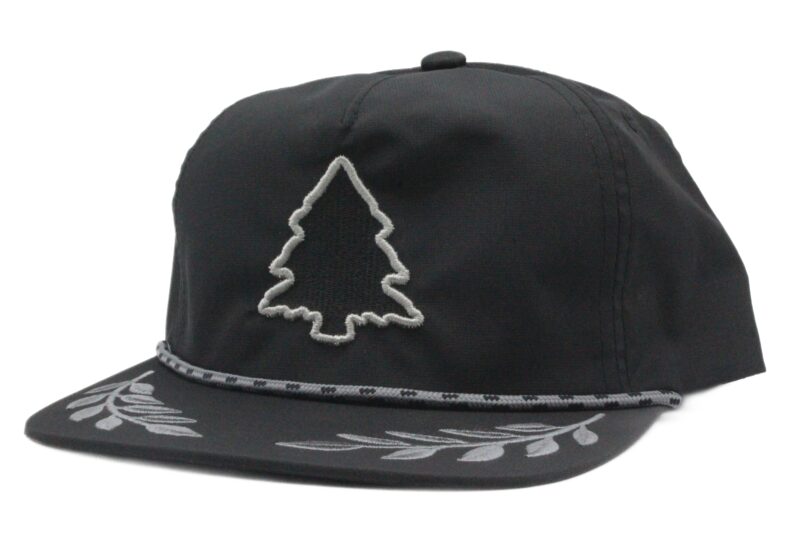 Fresh Black & Silver Captain Hat