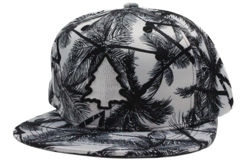 Fresh Black & White Palms Hat