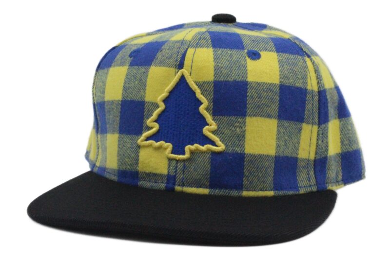 Fresh Blue & Yellow Plaid Kids Hat