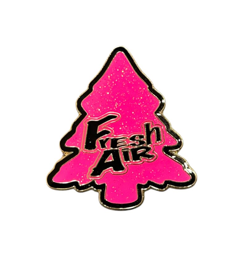 Fresh Air Pink Glitter Hat Pin