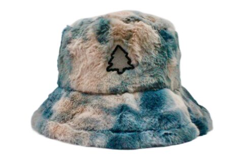 Geode Tie Dye Fuzzy Bucket Hat