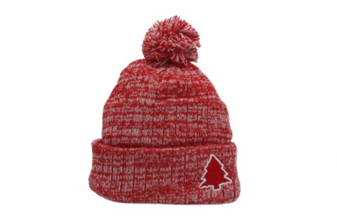 Fresh Red & White Fuzzy Beanie