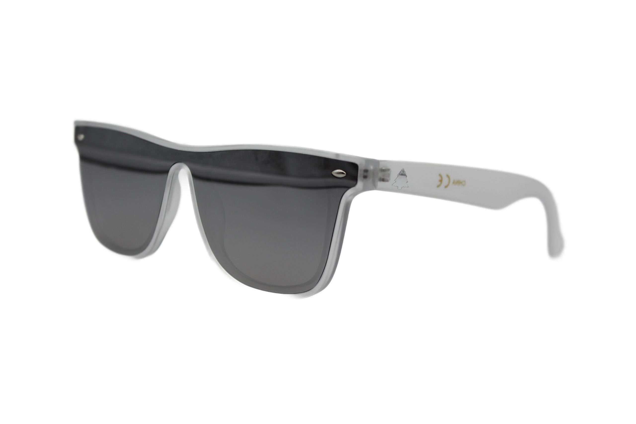 Flat Top Clear Chrome Tint Sunglasses